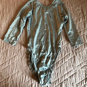 Shiny Vintage 90s Long Sleeve Leotard